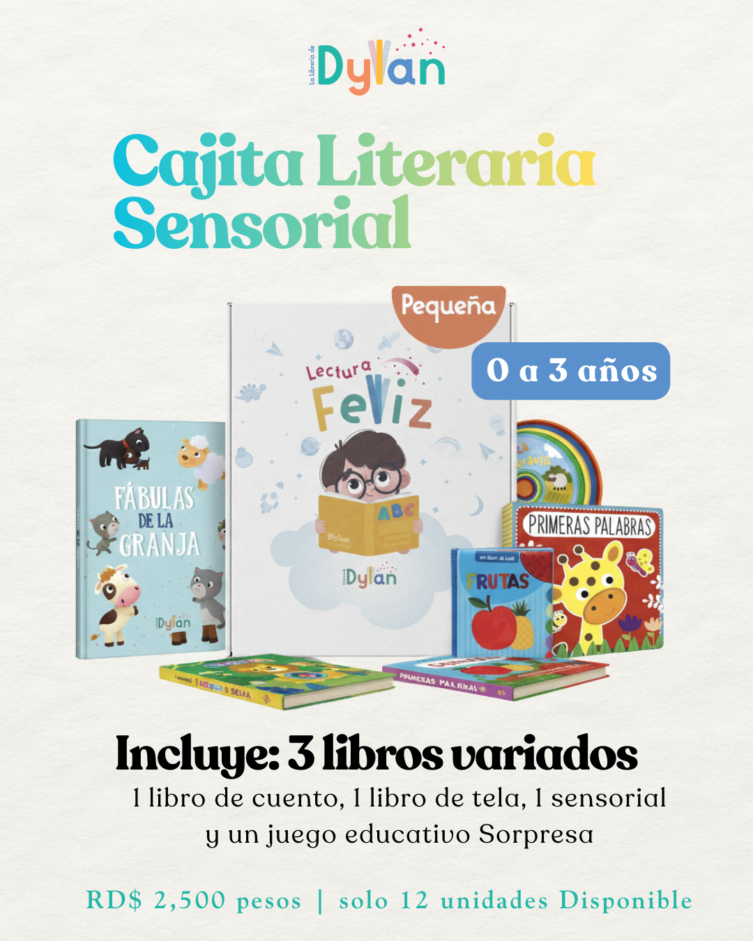 Cajita Literaria Sensorial de 0 a 3 años