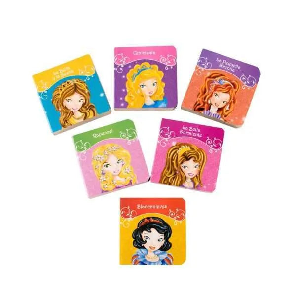 Princesas 6 Libritos Acartonados Cofre Imantado