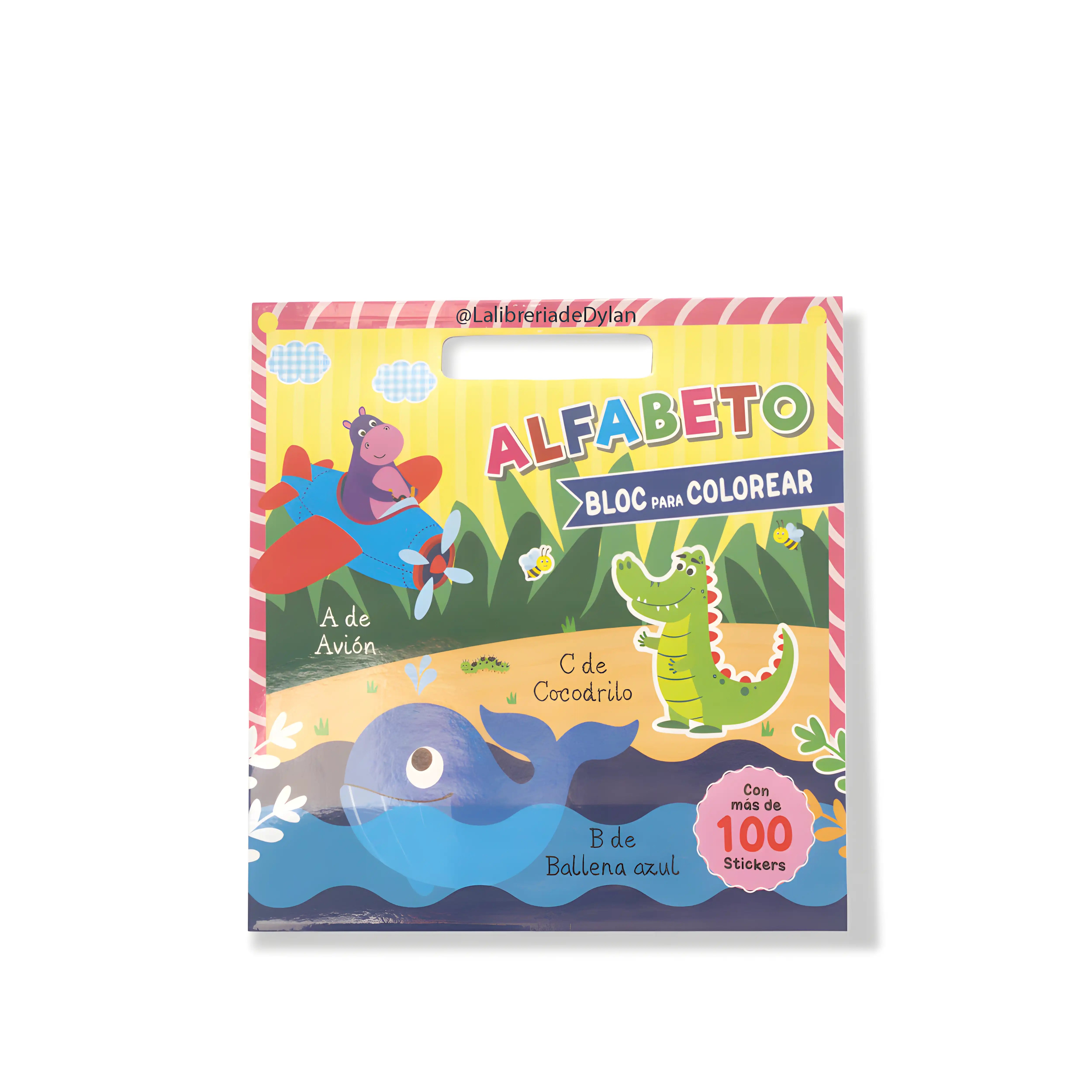 Alfabeto - Libros para Colorear + 100 Stikers
