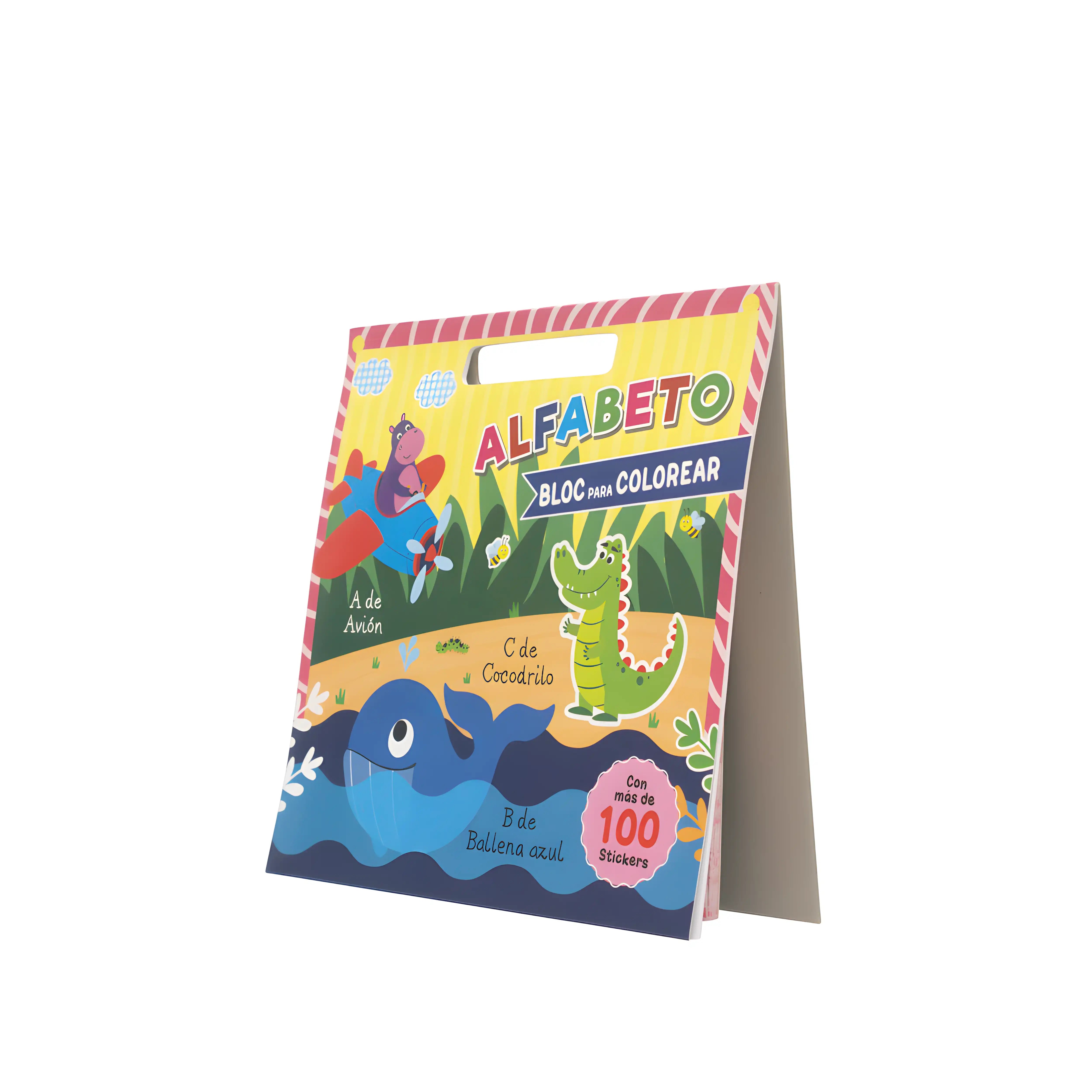 Alfabeto - Libros para Colorear + 100 Stikers
