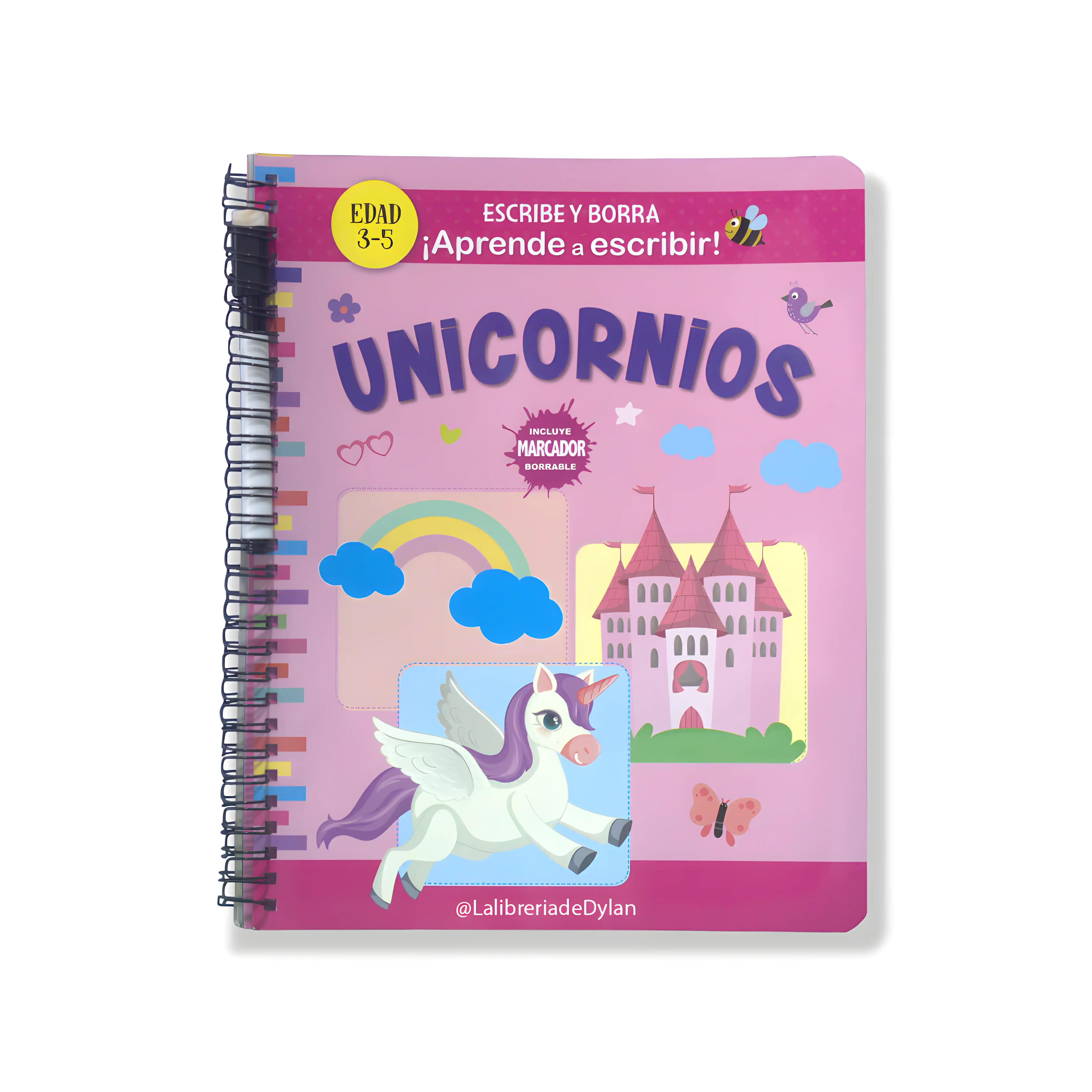 Unicornios - Libro de Actividades con lápiz y borrador mágico